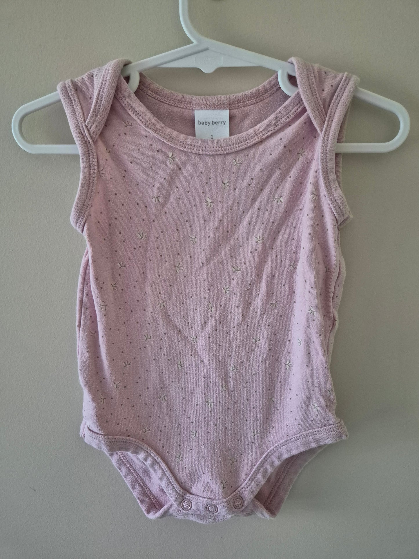 Baby Berry Singlet Bodysuit Size 1