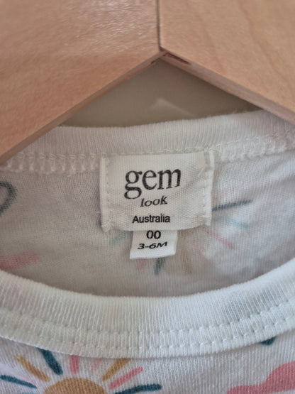 Gem Look Rainbow Bodysuit Size 00