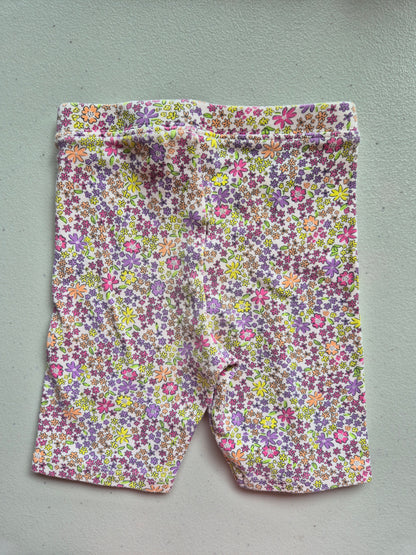 Zara Floral Bike Shorts Size 3