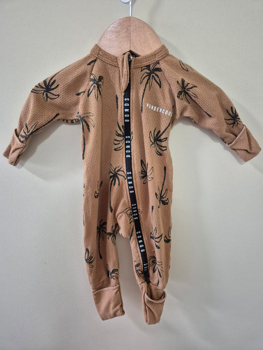 Bonds Wondercool Palm Tree Onesie Size 0000