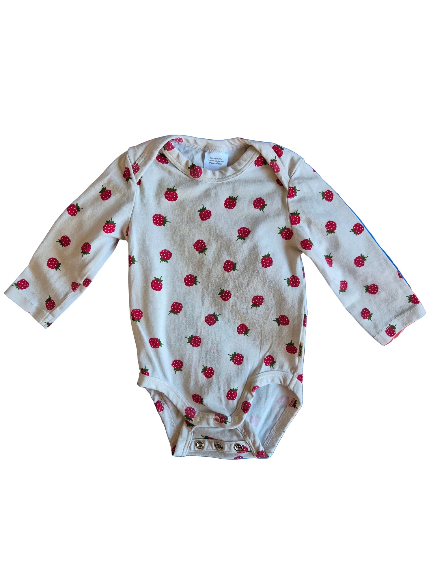 Bonds Rasberry Long Sleeve Bodysuit & Matching Beanie Size 000