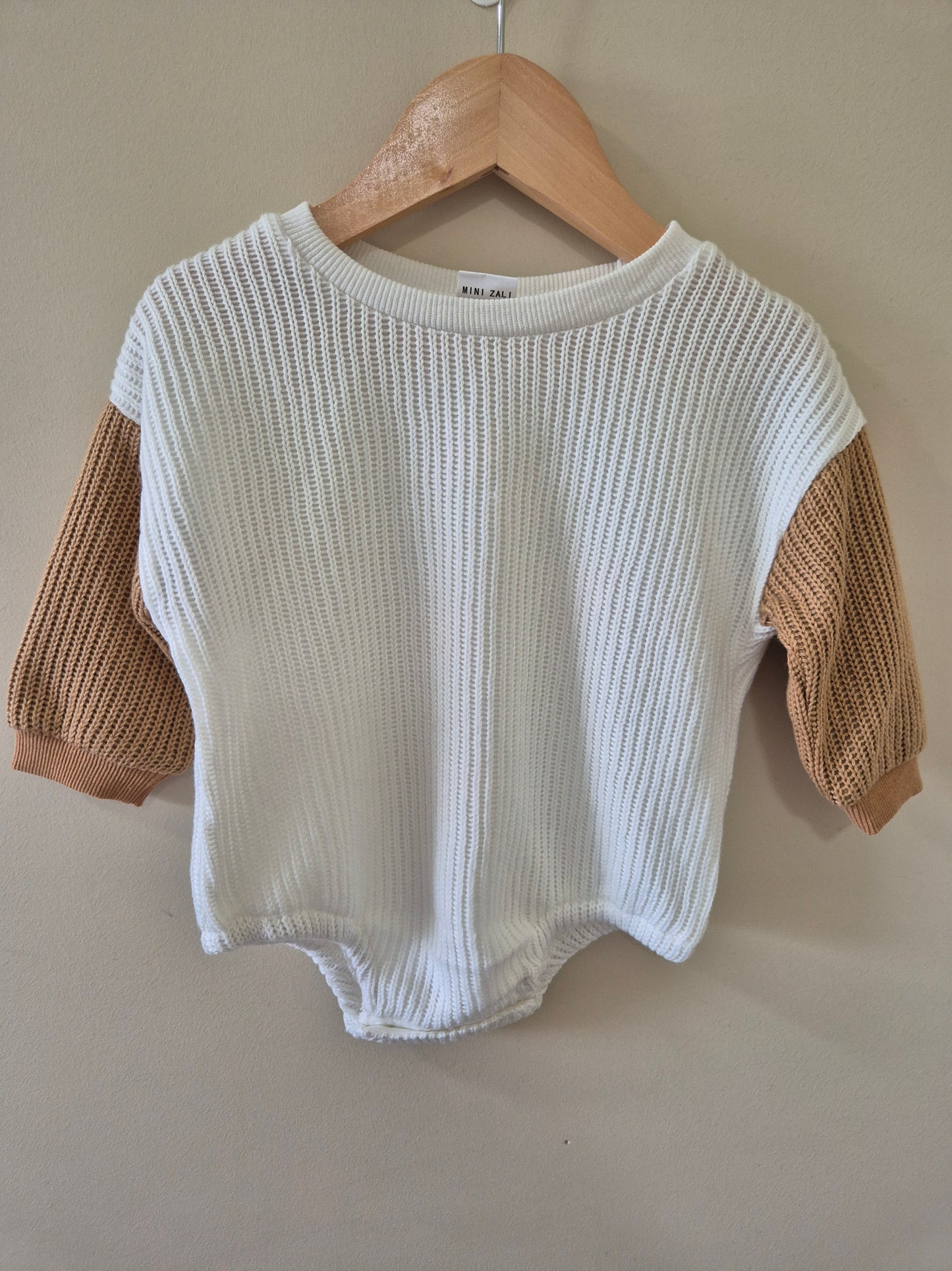 Mini Zali Knit Long Sleeve Romper - 00