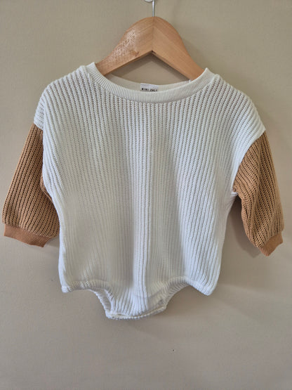 Mini Zali Knit Long Sleeve Romper - 00