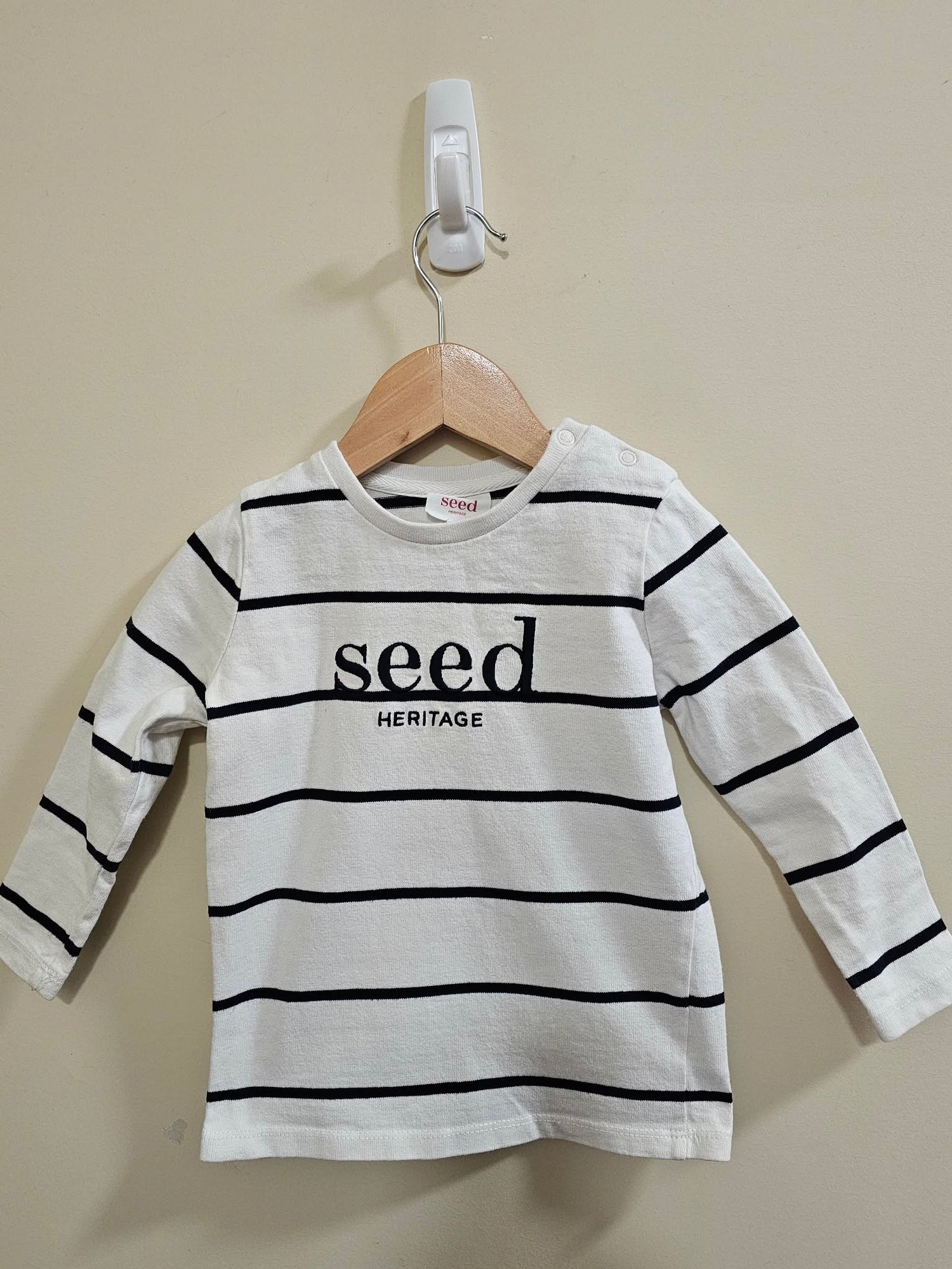 Seed Heritage Striped Long Sleeve Shirt Size 2