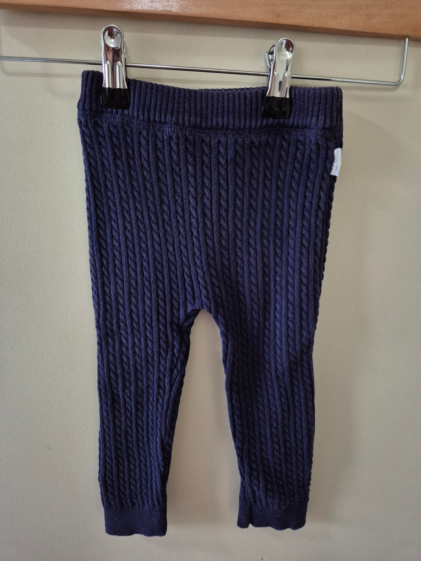 Sprout Ribbed Navy Leggings Size 0