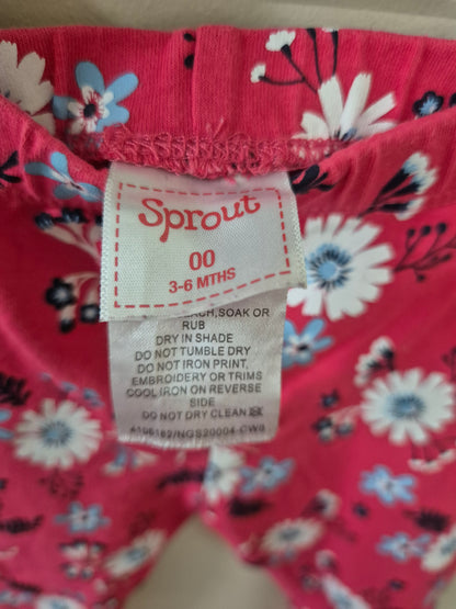 Sprout Matching Floral Set Size 00