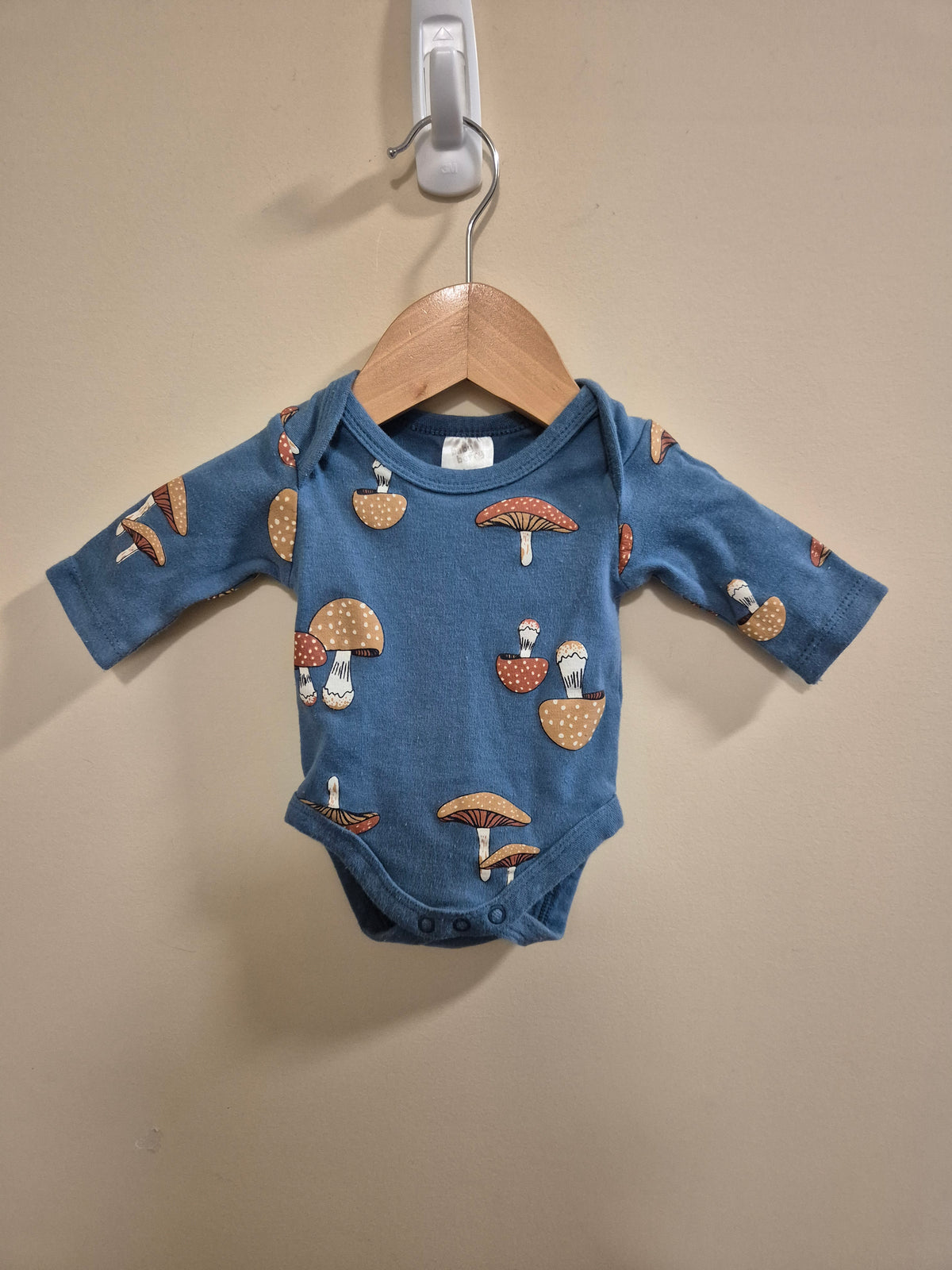 Baby Berry Mushroom Long Sleeve Bodysuit Size 0000