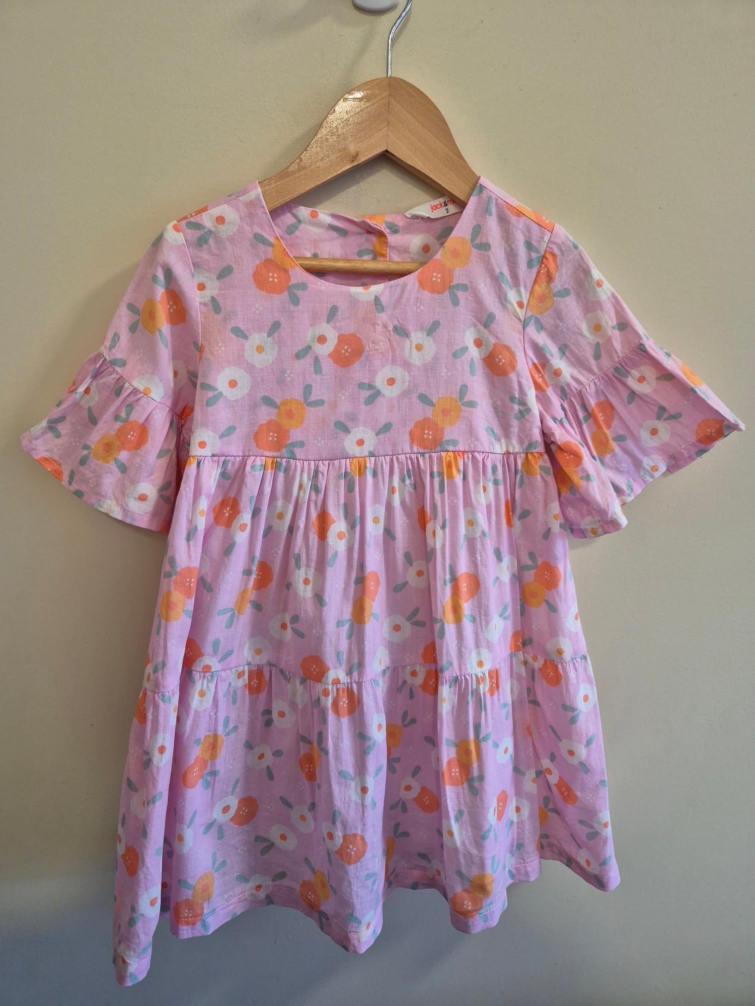 Jack & Milly Pink Floral Dress Size 2