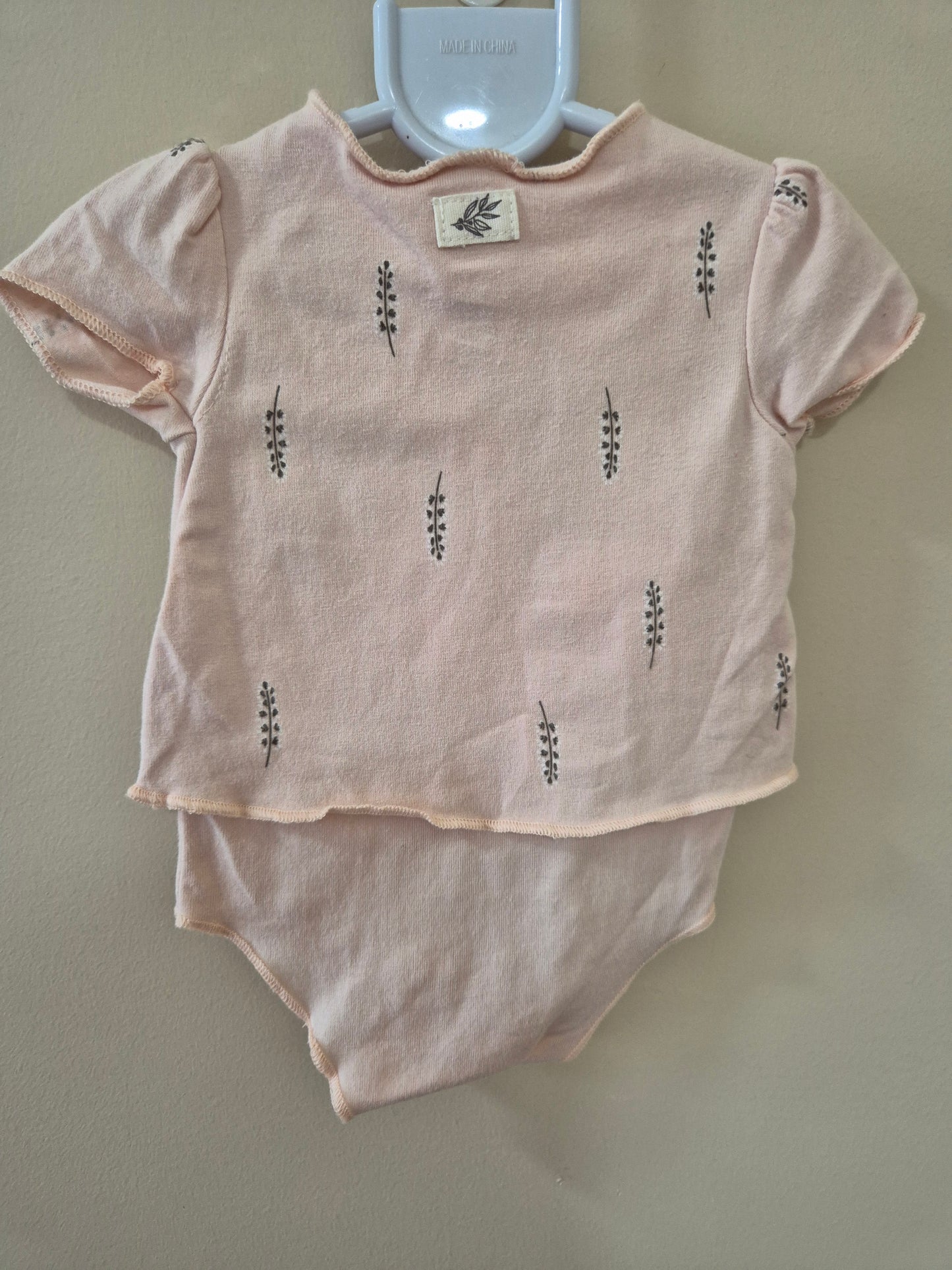 Tiny Baby Pink Bodysuit 🍃