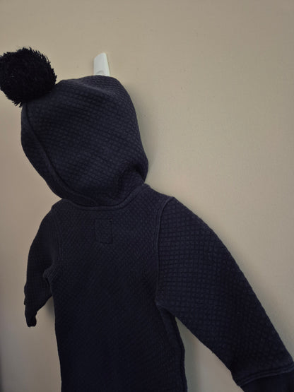 Country Road Quilted Navy Onesie Size 00