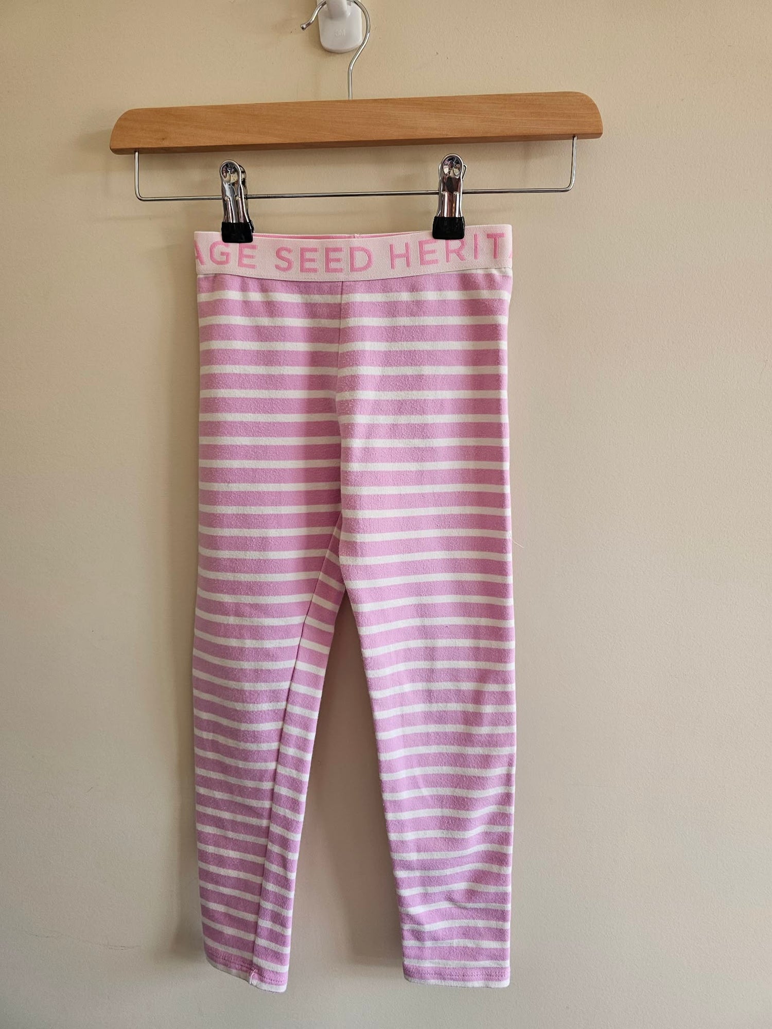 Seed Heritage Pink Striped Leggings Size 5