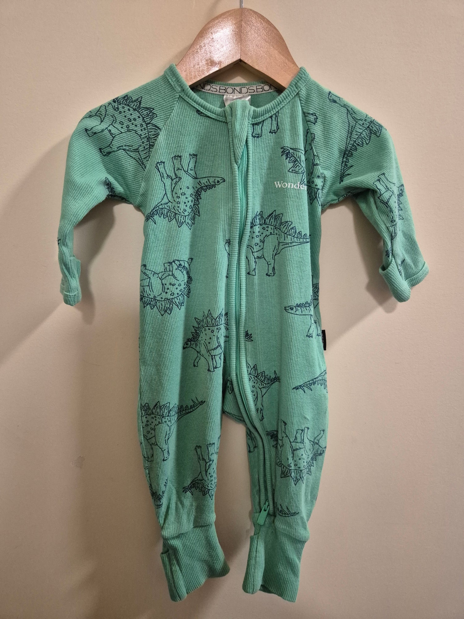 Bonds Dinosaur Ribbed Wondersuit Size 000