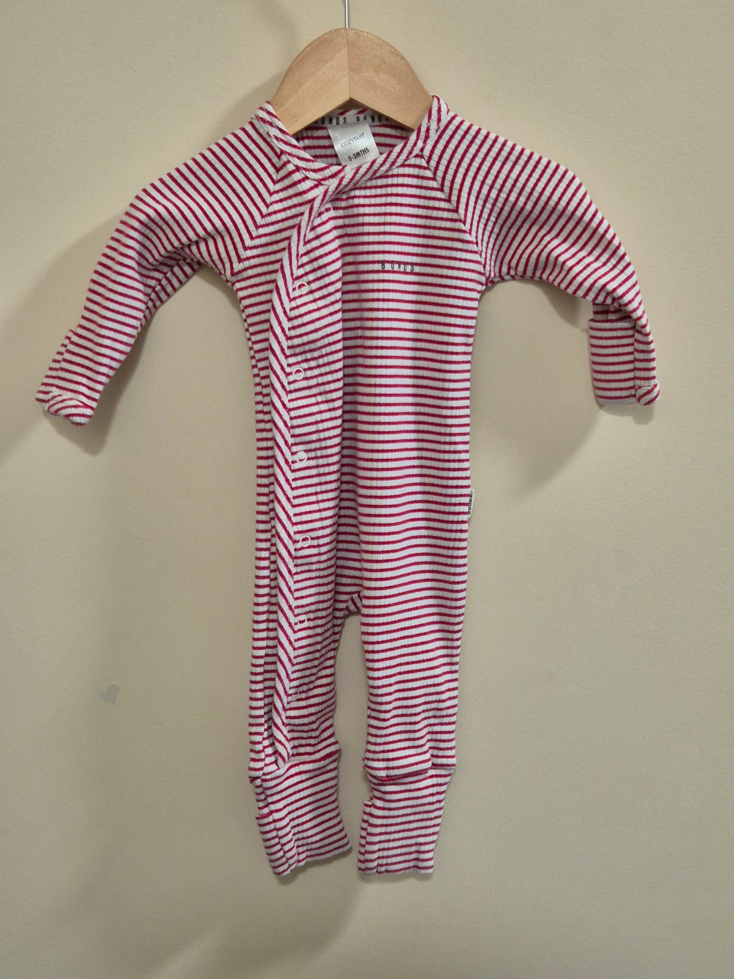 Bonds Striped Cozysuit Size 000