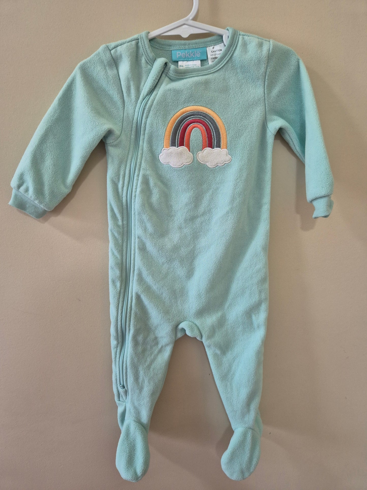 Pekkle Rainbow Onesie - Size 9months