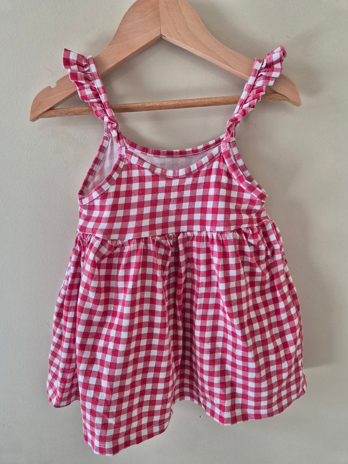 Red Gingham Top - Size 1