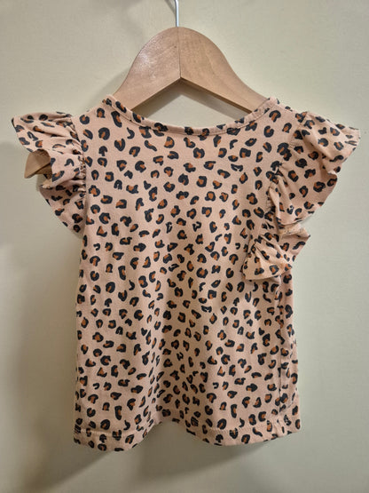 Baby Berry Cheetah Print Shirt Size 1