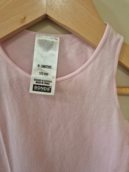 BONDS Pink Singlet - Size 000