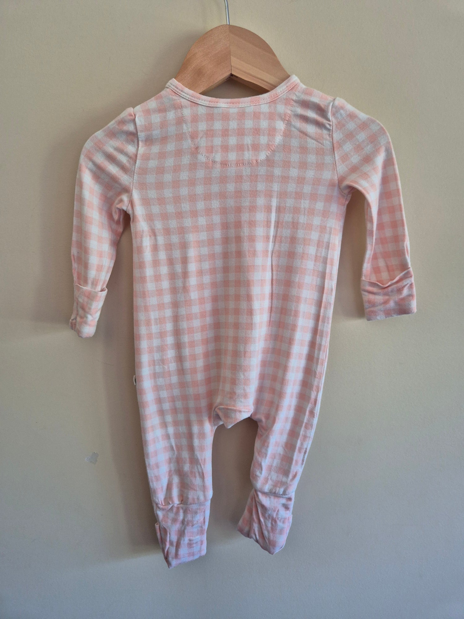 Kynd Baby Pink Gingham Onesie Size 000