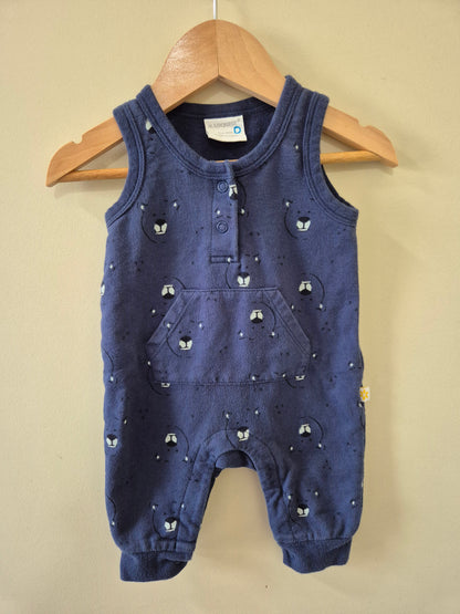 Marquise Navy Blue Bear Romper Size 000