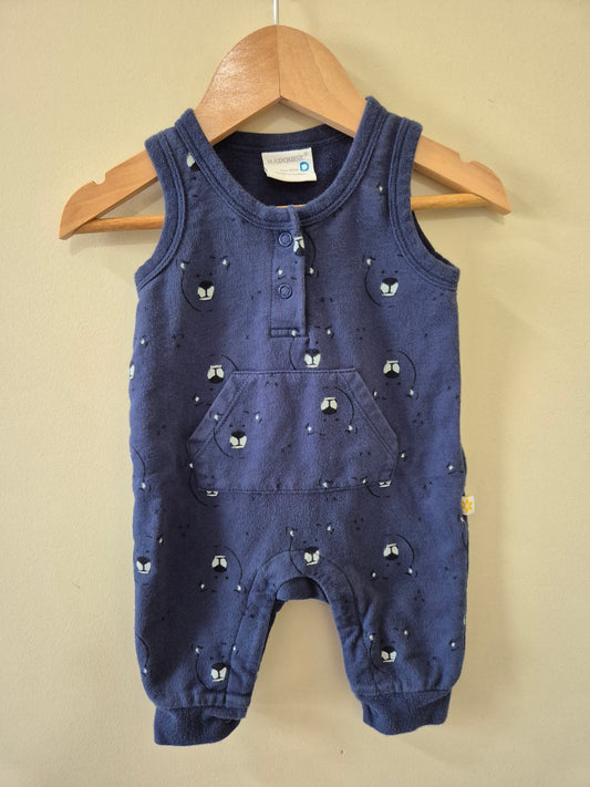 Marquise Navy Blue Bear Romper Size 000