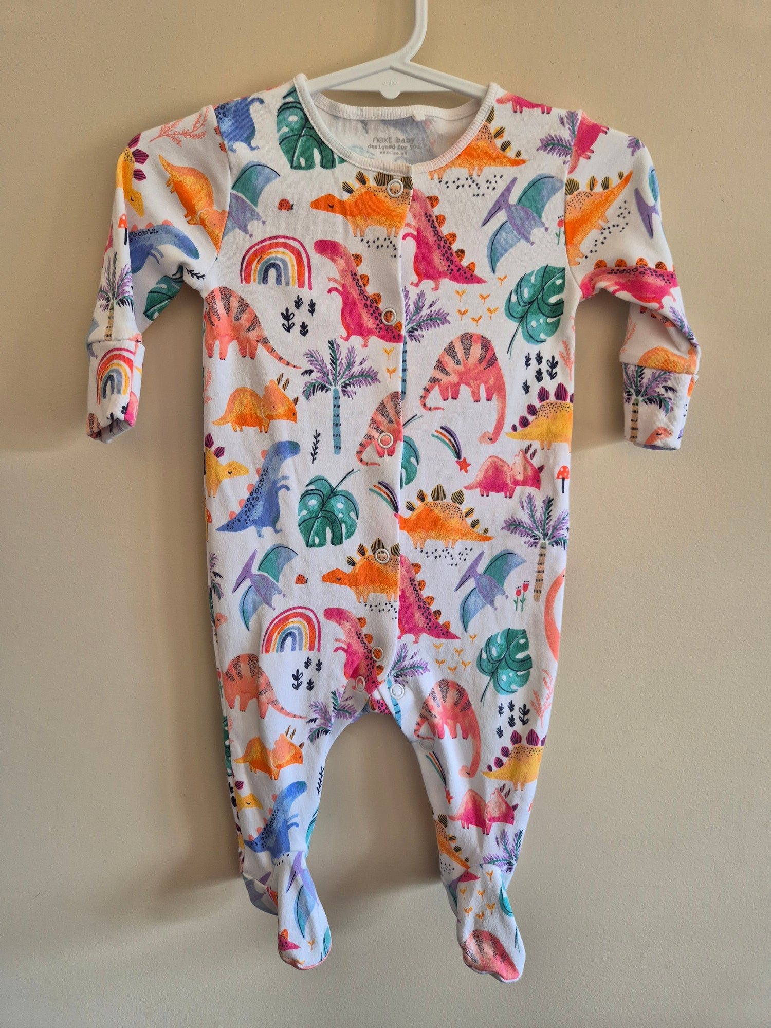 Next Baby Dinosaur Onesie Size 000
