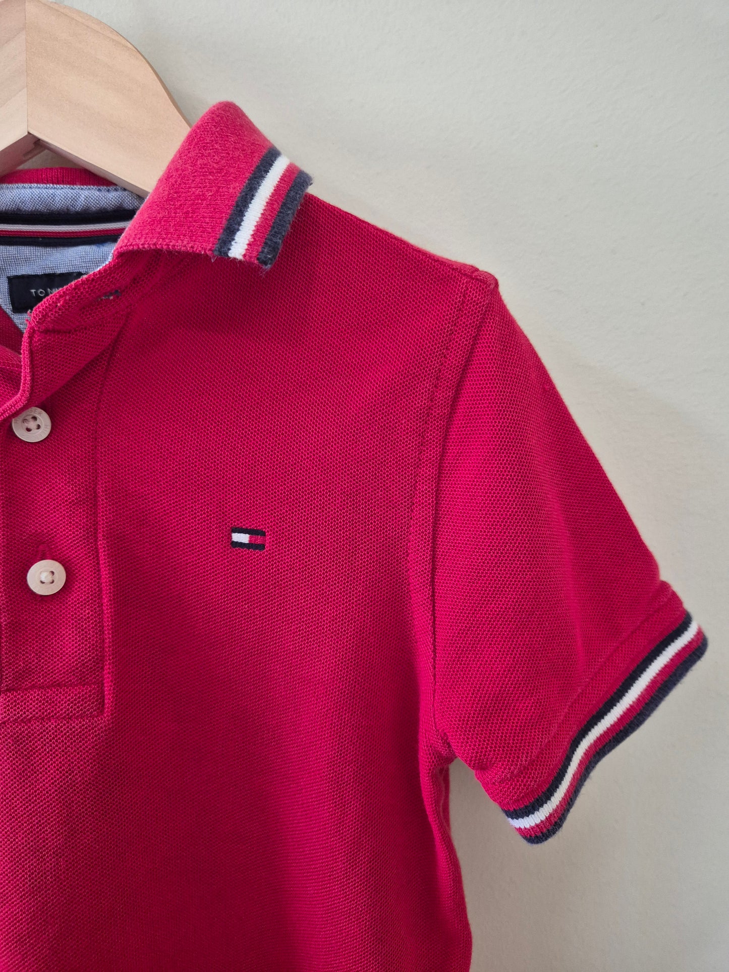 Tommy Hilfiger Red Polo - Size 2-3