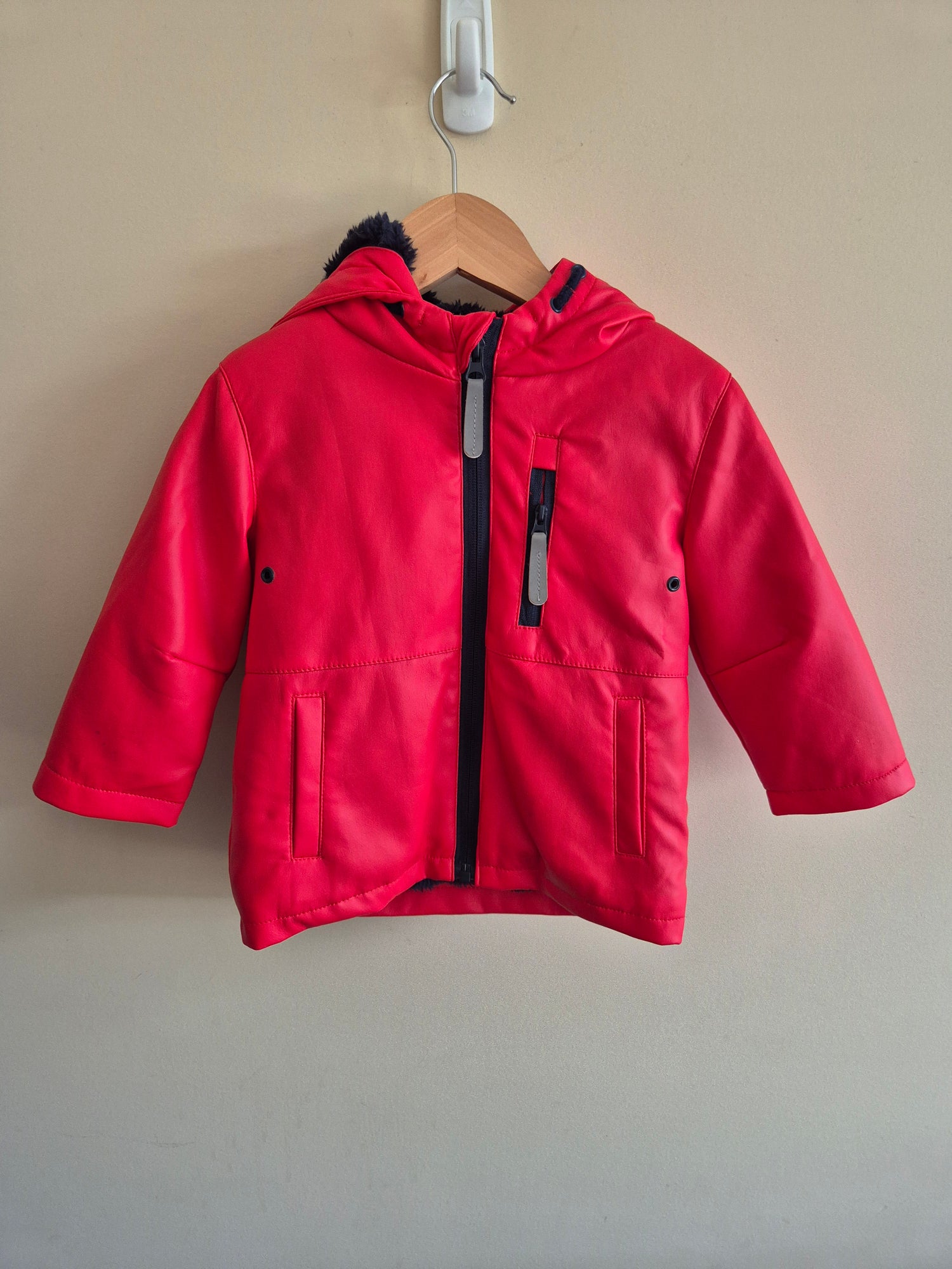 Ollies Place Red Waterproof Jacket Size 1