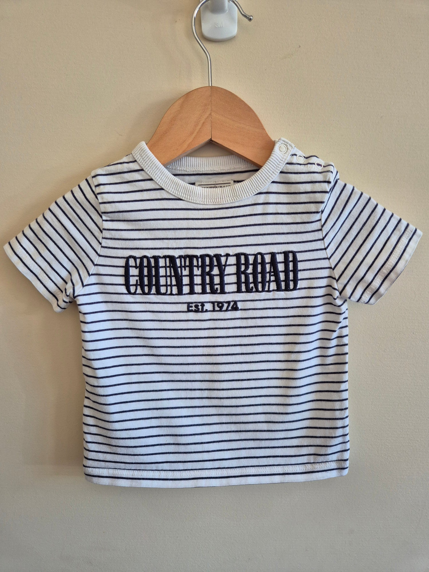 Country Road Navy and White Striped Shirt Size 0