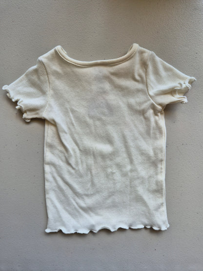 Teeny Weeny Rainbow Ribbed Shirt Size 0