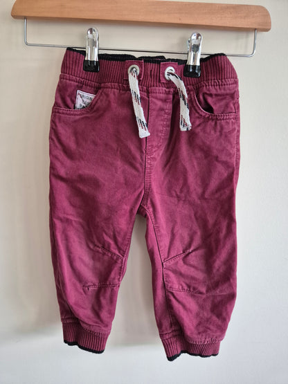 Pumpkin Patch Maroon Pants Size 1