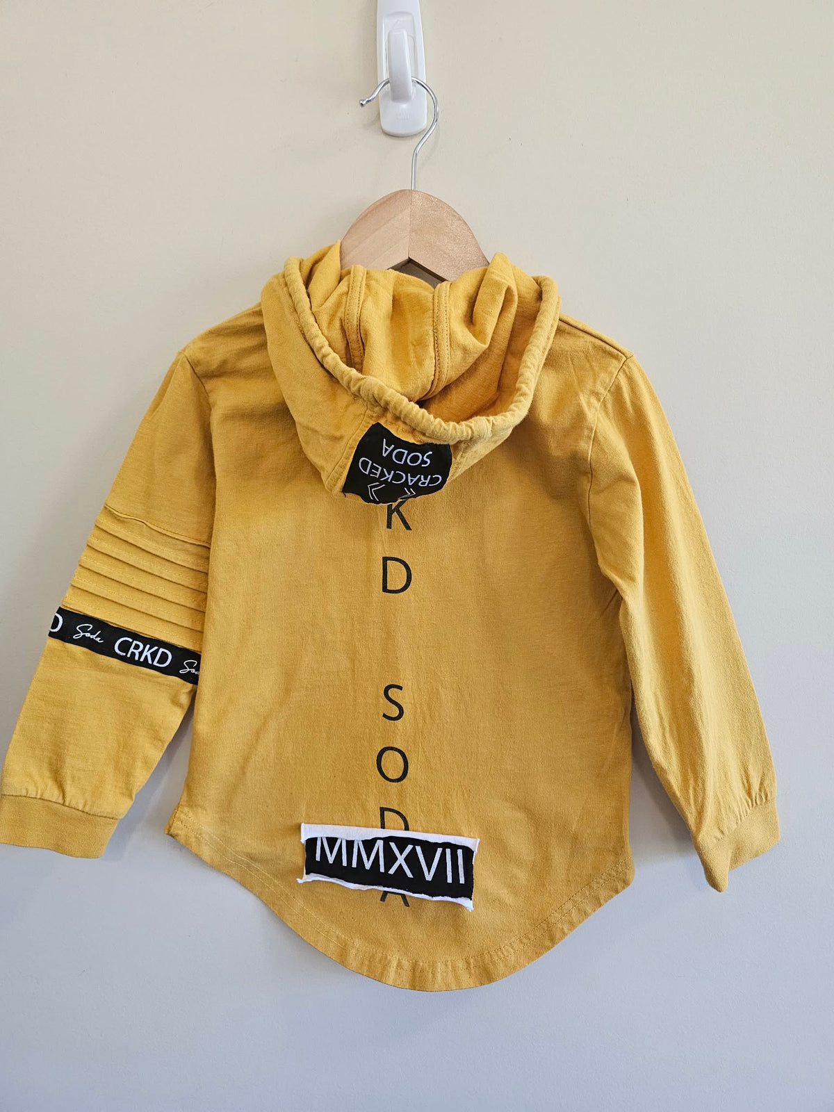 Cracked Soda Long Sleeve Shirt With Hood Size 4