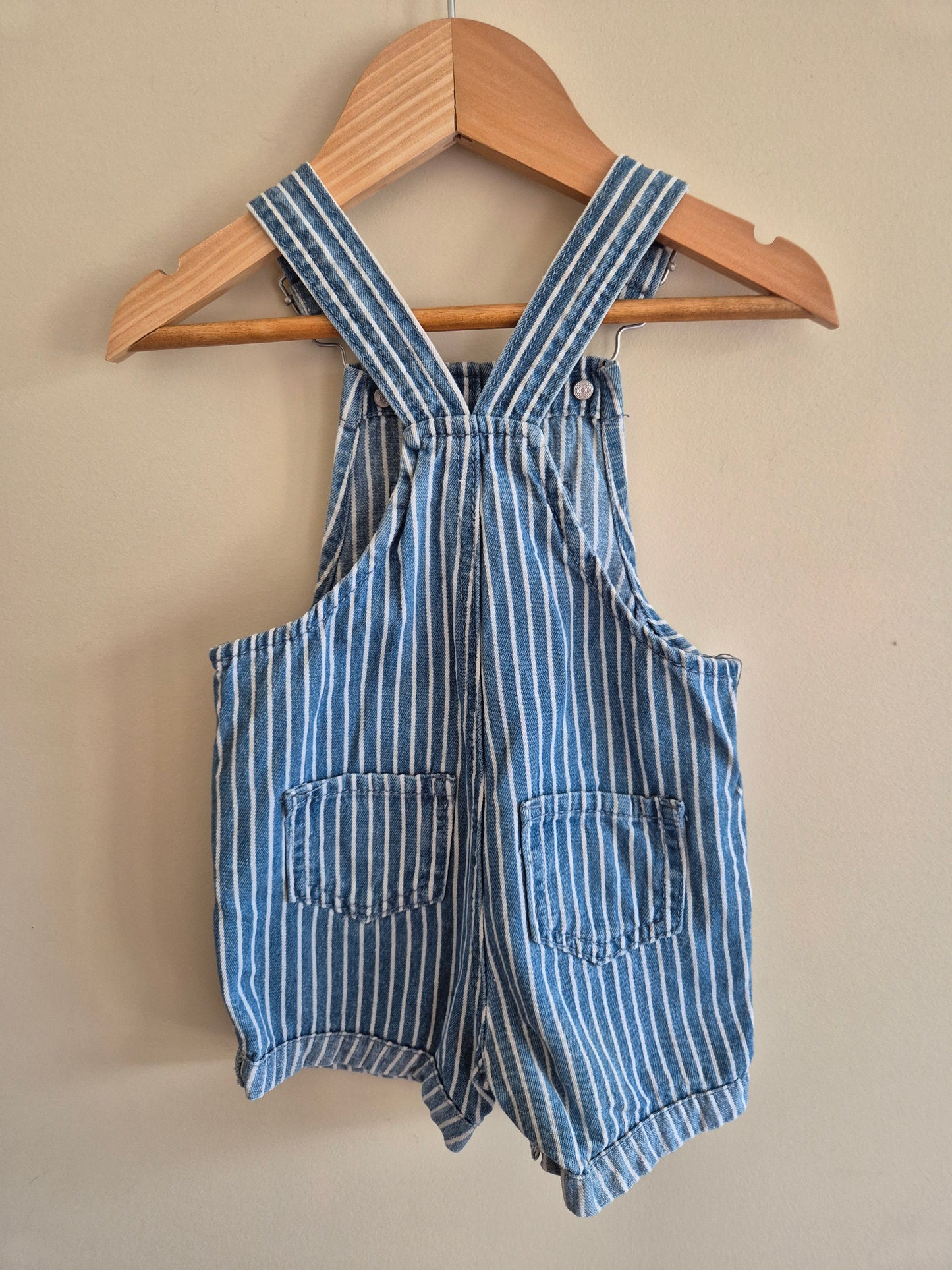 Baby Berry Striped Overalls Size 00