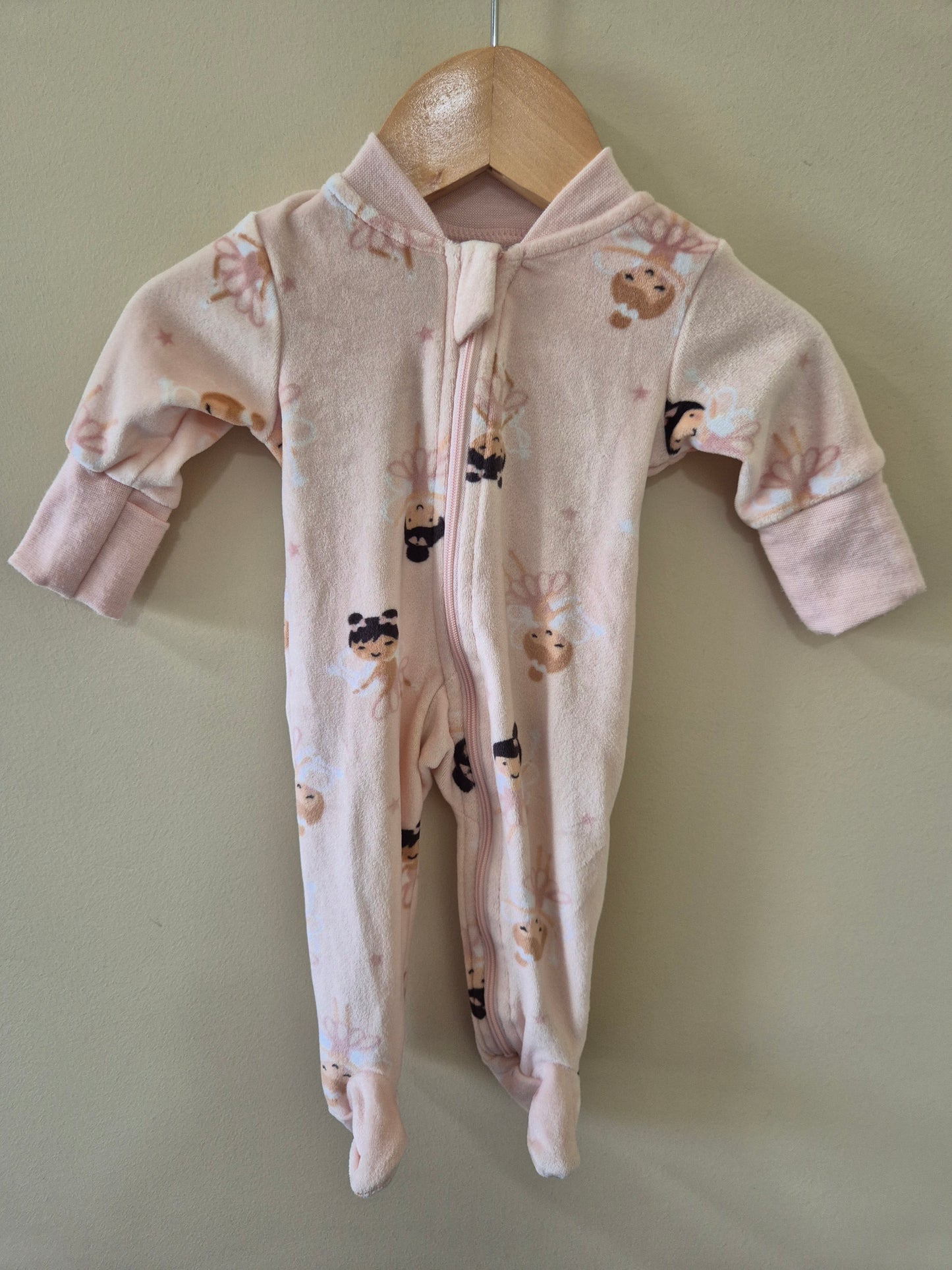 Tiny Baby Fairy Fleece Onesie 🧚🏽‍♀️