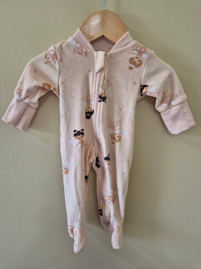 Tiny Baby Fairy Fleece Onesie 🧚🏽‍♀️