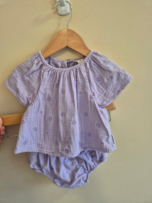 Country Road Purple Outfit Set Size 000