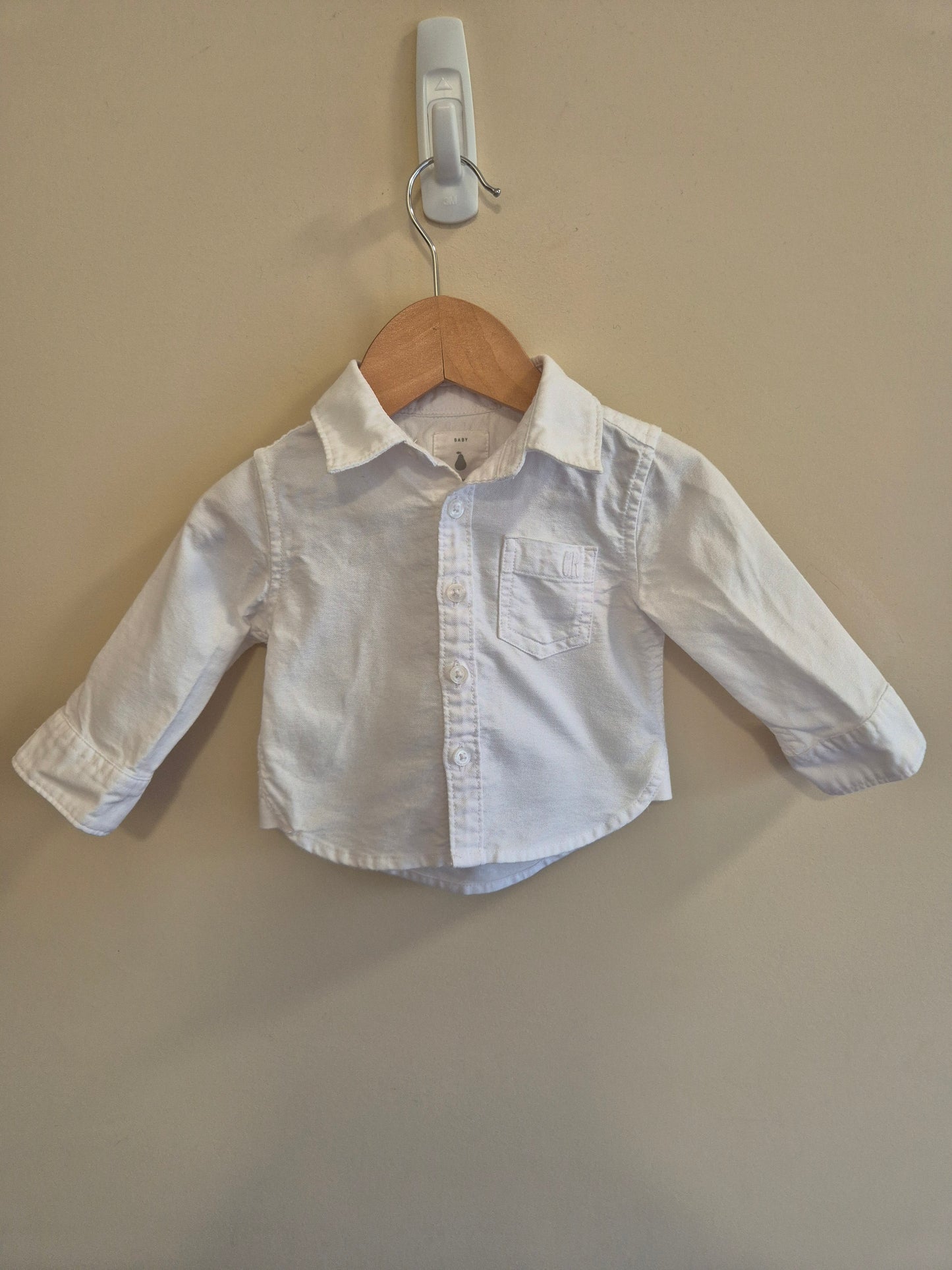 Country Road Linen White Long Sleeve Shirt Size 00