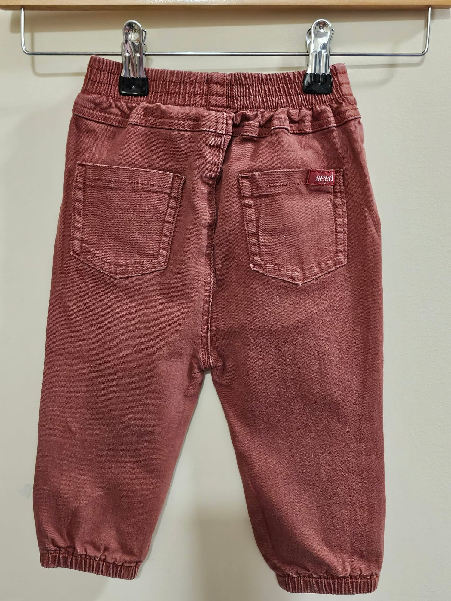 Seed Heritage Elastic-Waist Denim Jogger Pants Size 1