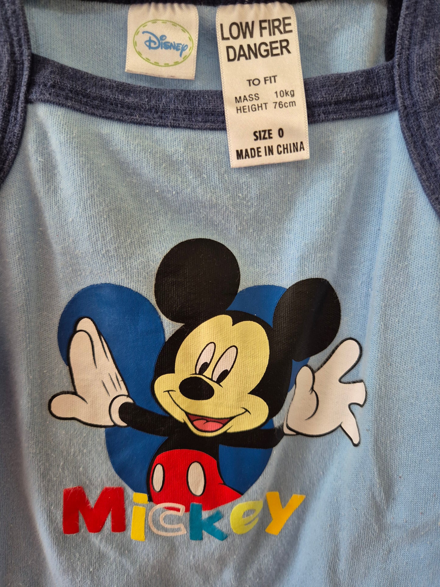 Mickey Mouse Singlet Bodysuit - Size 0