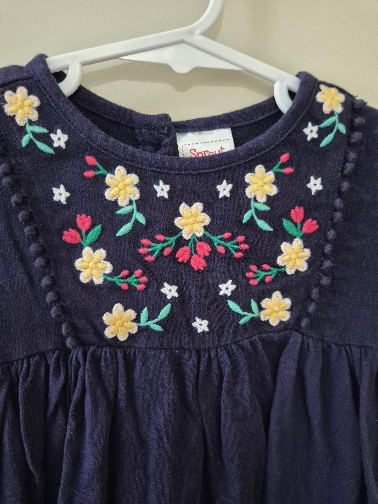 Cute Floral Sprout Dress - Size 0