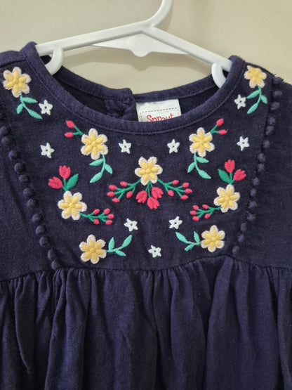 Cute Floral Sprout Dress - Size 0