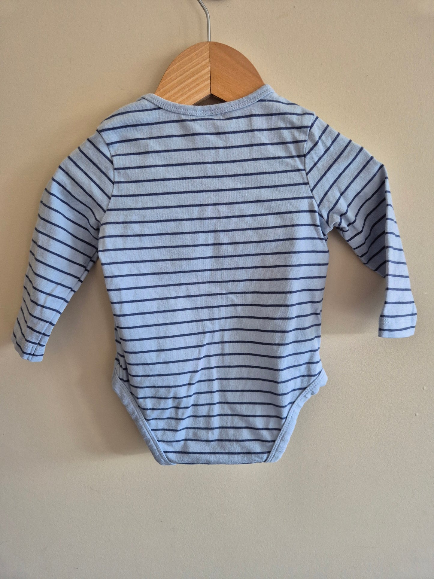 Anko Long Sleeve Striped Bodysuit Size 00
