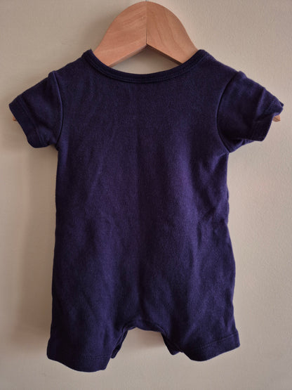 Anko Navy Dino Romper Size 000