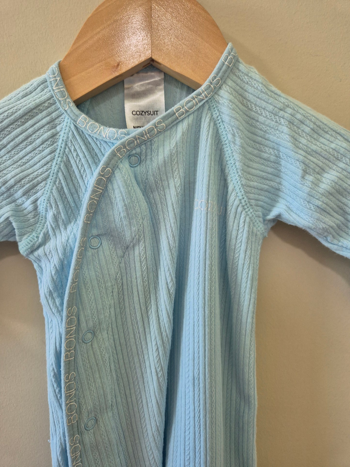 Newborn Light Blue Cozysuit 💙