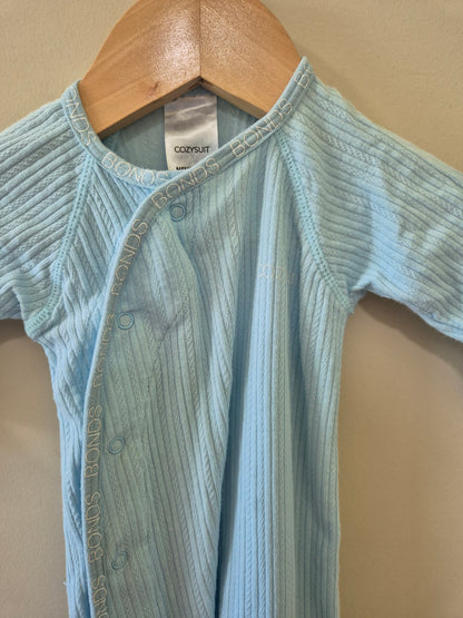 Newborn Light Blue Cozysuit 💙