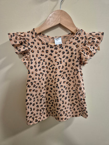 Baby Berry Cheetah Print Shirt Size 1