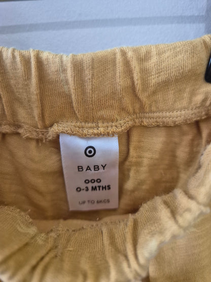 Target Yellow Palm Tree Shorts Size 000