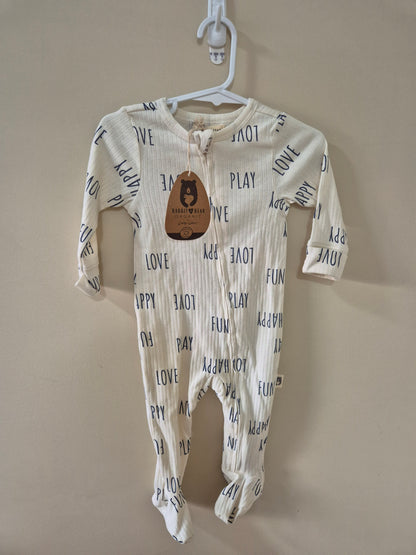 Rabbit + Bear Onesie - Size 6-9 months