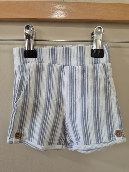 Newborn Blue and White Outfit