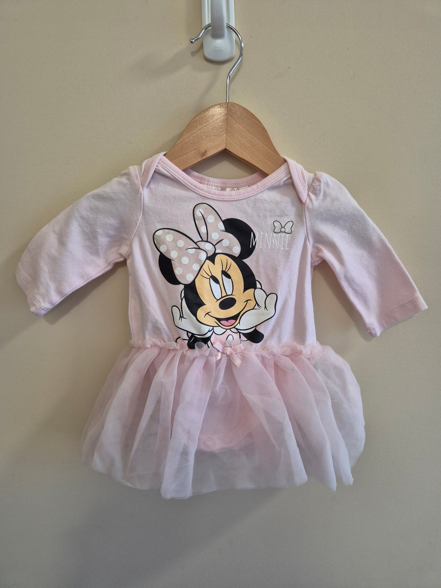 Minnie Mouse Long Sleeve Bodysuit Dress Size 000
