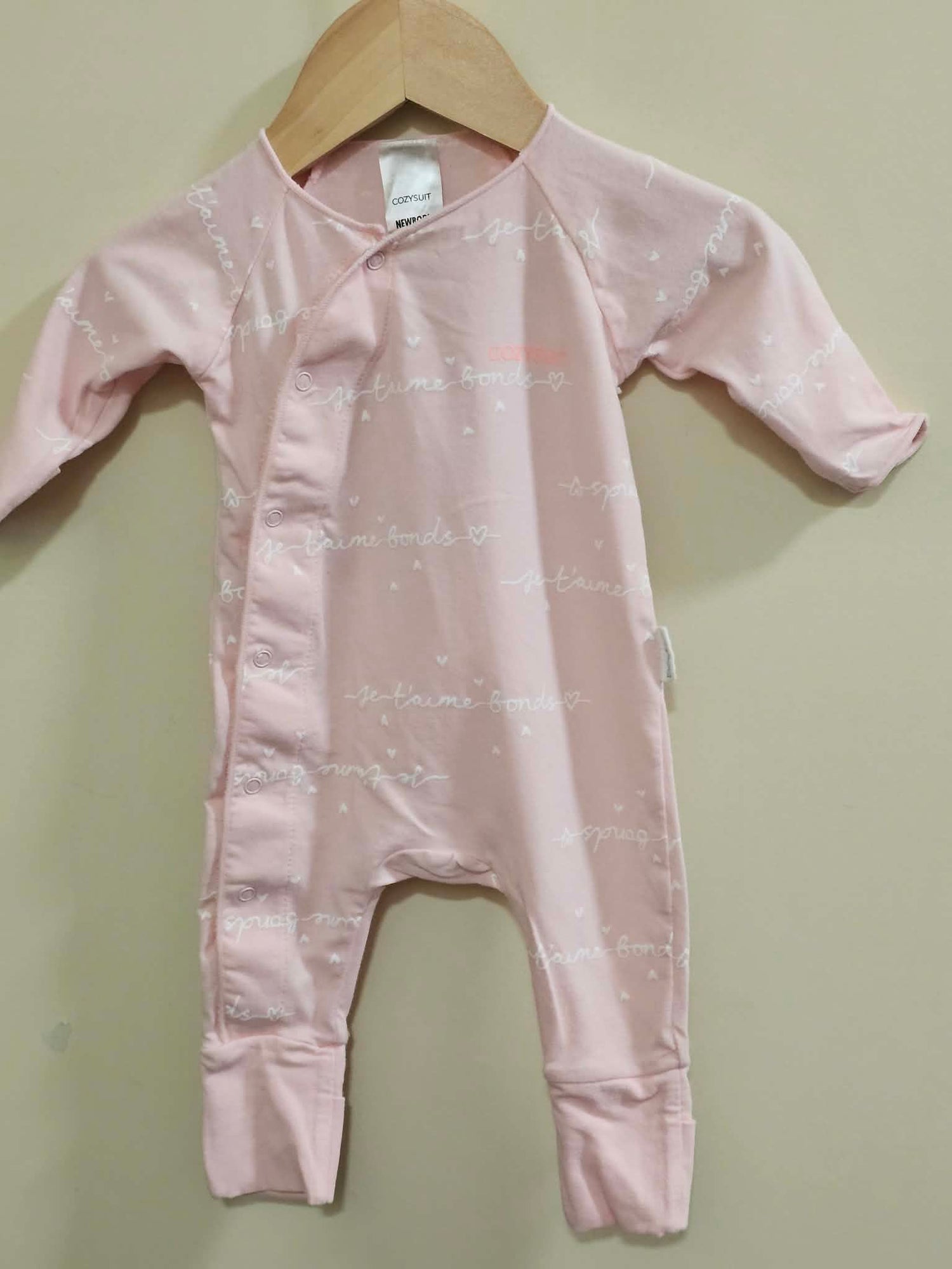 Bonds Pink Cozysuit Size 0000